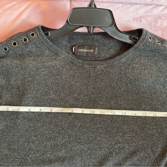 Zadig & Voltaire Edgy Sweater with Steel Eyelets - Picture 6 of 8